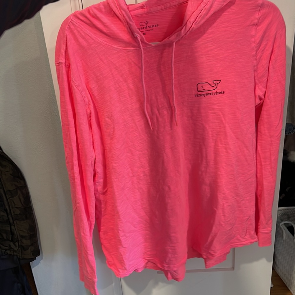 Vineyard Vines Hoodie Pullover. Pink. Size M